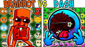 ALL BRAINROT VS GEOMETRY DASH TEST | FNF Character Test | Gameplay VS Playground
