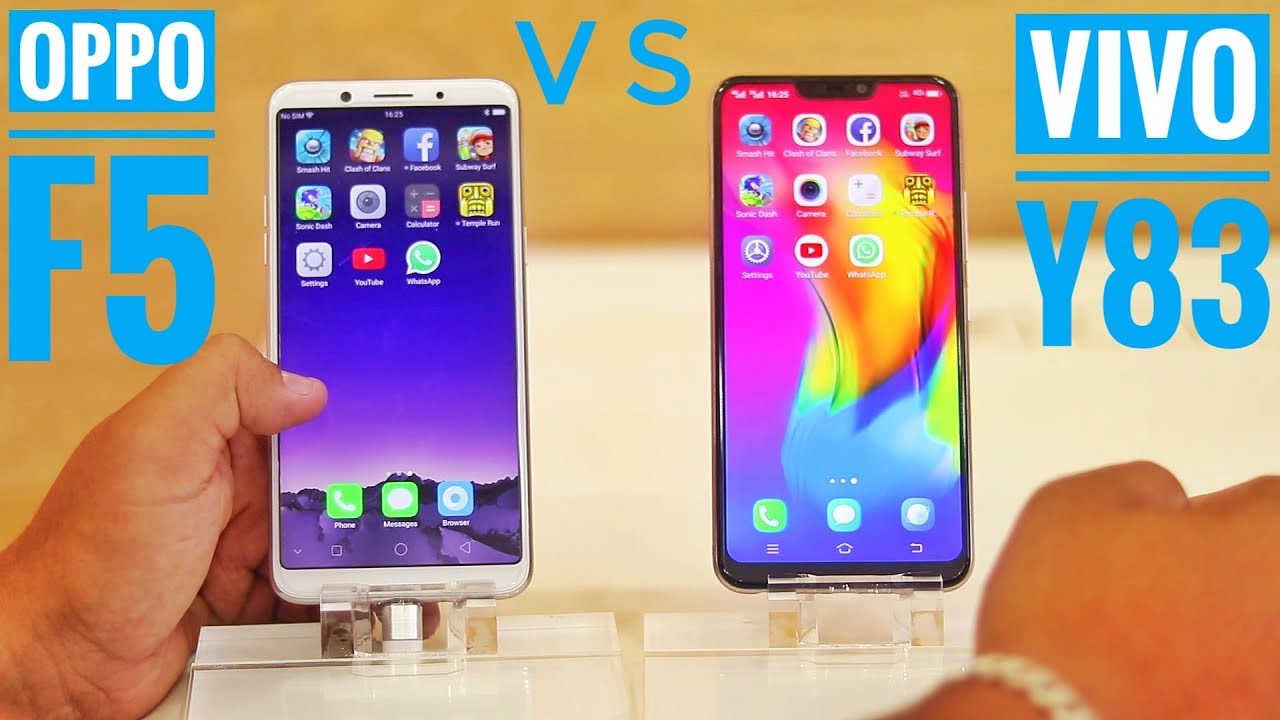  Oppo  F5 Vs  Vivo  Y83 Speed Test Vivo  Y83 Vs  Oppo  F5 Speed 