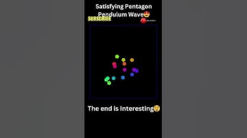 ASMR Satisfying Pentagon Pendulum Wave Simulation #games #funny #explore #shortsfeed #funnyshorts