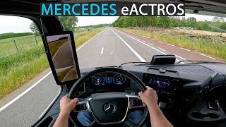 2023 MERCEDES eACTROS POV TEST DRIVE I FULLY ELECTRIC TRUCK I Q&amp;A FACTS