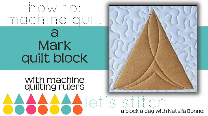 How To:  Machine Quilt a Mark Quilt Block-With Nat...