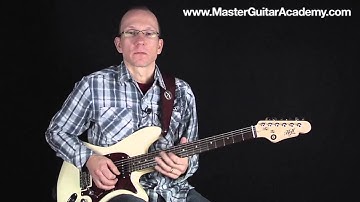 Using Major Minor & 6th for Blues Guitar Lead & Country