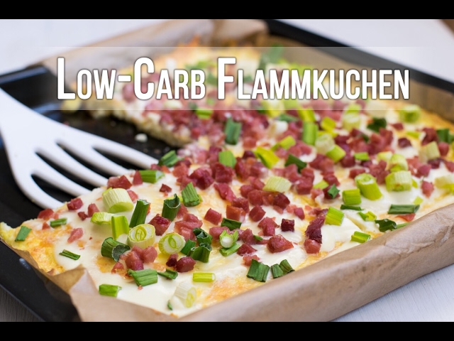 Low Carb Flammkuchen Rezept Kochvideo Youtube 