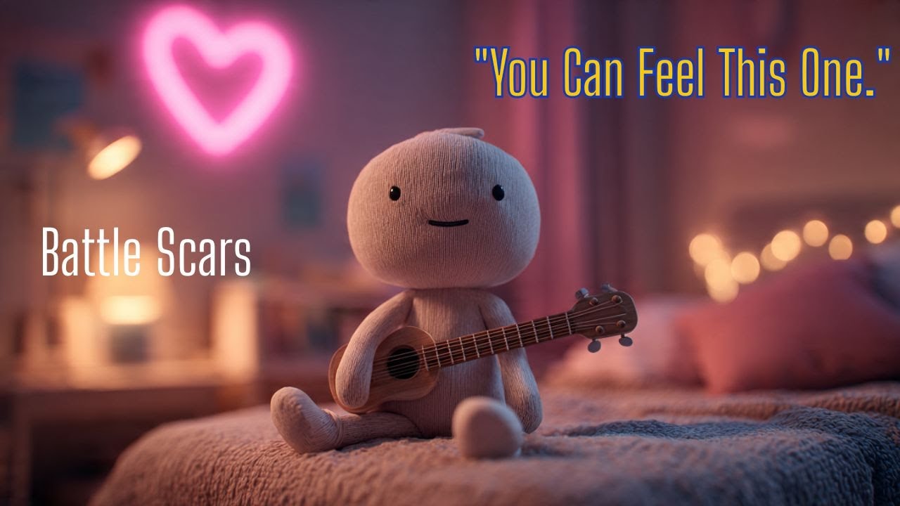 🔥 Battle Scars – Dark R&B Visualizer | Night Drive Neon Aesthetic 💔🌌