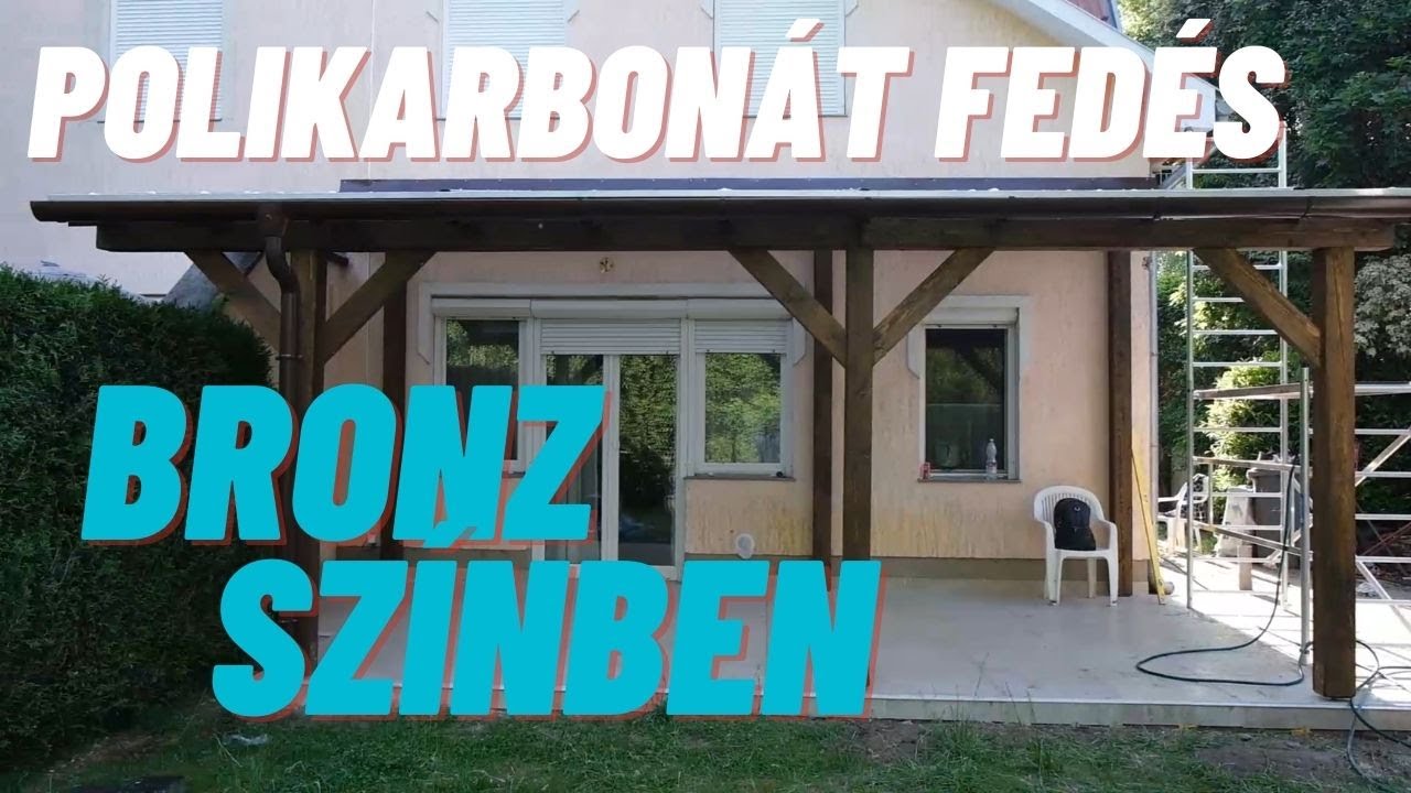 Polikarbonát fedés BRONZ színben