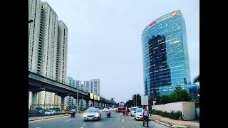 Driving in Gurgaon (Golf Course Road & Cyber City) 2019 - Haryana, India