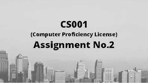 CS001 Assignment No.2 Solution Fall 2020
