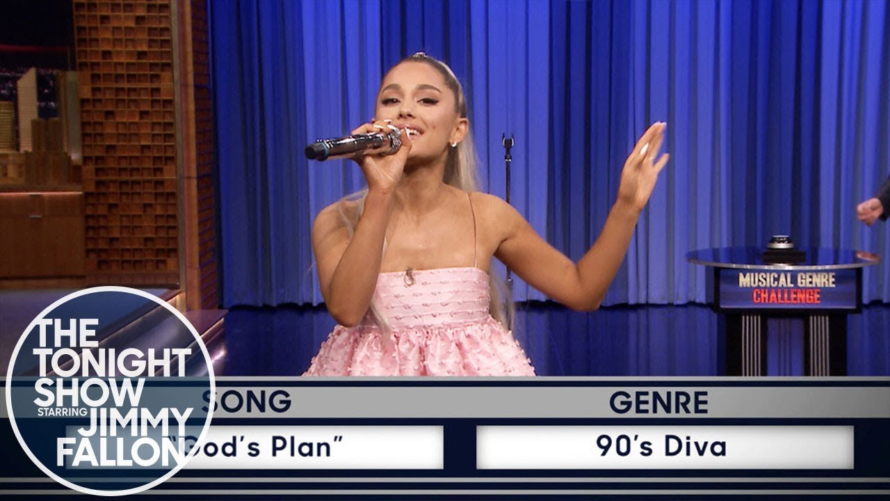 See Ariana Grande Channel Goth-Rock Kendrick Lamar on 'Fallon'