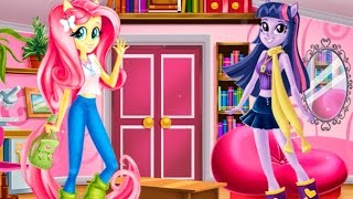 Equestria Girls First Dady At School - Cartoon Game Movie For Kids - My Little Pony Full Episodes