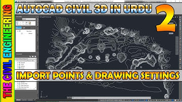 AutoCAD Civil 3D in URDU | Drawings and Points Settings | Lesson 2