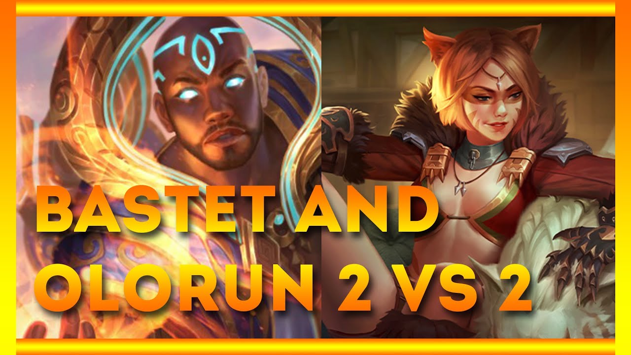 SMITE - 2 VS 2 WITH BASTET AND OLORUN - YouTube