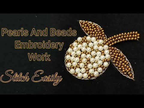 Beginner-Friendly Pearl Embroidery Tutorial | DIY Bead Embroidery on Fabric