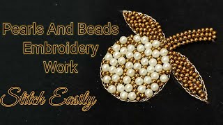 Beginner-Friendly Pearl Embroidery Tutorial | DIY Bead Embroidery on Fabric