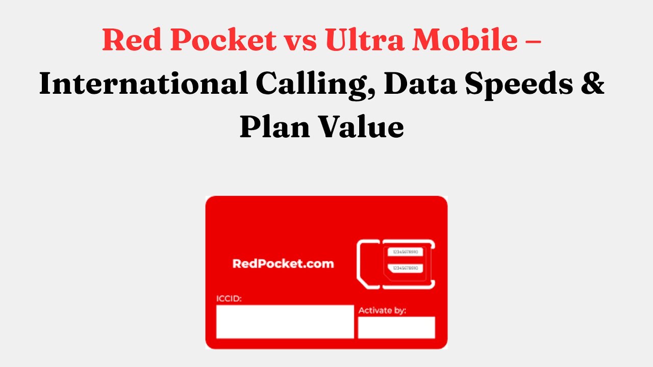 Red Pocket International Calling