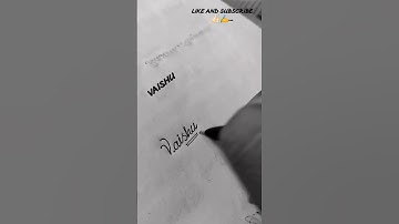 "VAISHU" Comment your name ✍️... #handwriting #calligraphymasters #name.