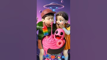 Squid Game AI Aliens Edible Slime ASMR #squidgame #squidgame2 #ai #asmr
