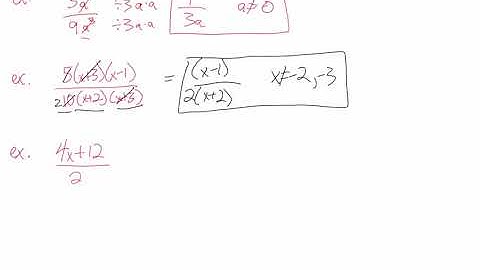 Math 30-2: Rational Expressions 4.3: Simplifying Rationals