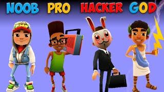 Subway Surfers - Noob Pro Hacker God Gameplay