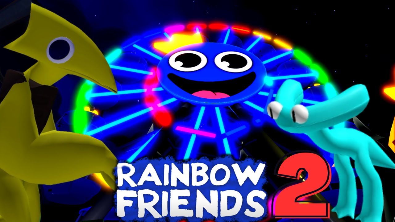 Rainbow Friends Chapter Two with Cyan and Yellow | Greeting Card