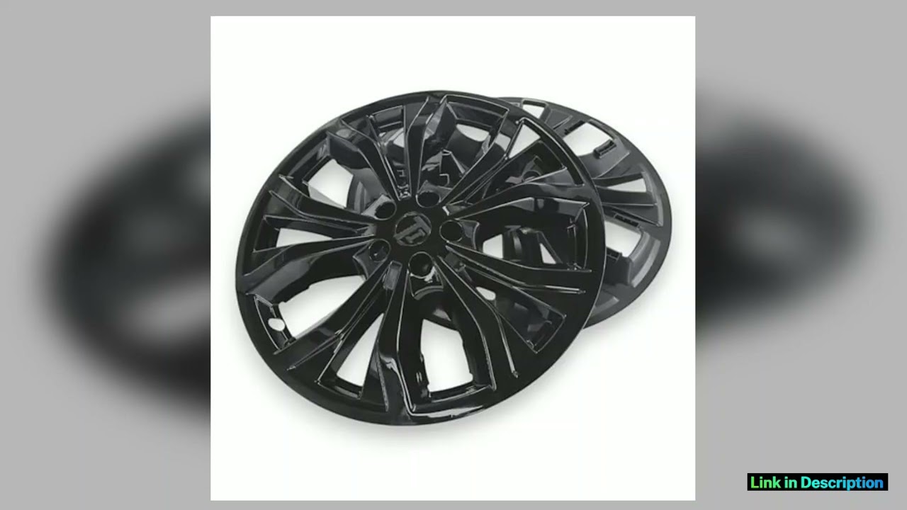 Gloss Black Chrome Delete Wheel Skin Rim Cover Hubcaps 20 Inch SnapOn Compatible with Explorer