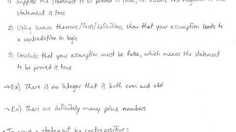 Discrete Mathematics - Indirect Proof