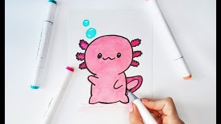 Как нарисовать аксолотля? / How to draw an axolotl?