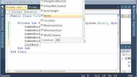 Ms Visual Basic .NET tutorial, parte 12: listbox ( parte 2 )