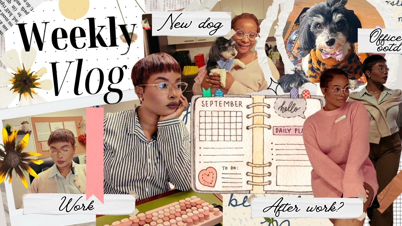 Weekly Vlog ✨ 9–5 Life as an HR Generalist | Office Outfits, Galentine’s, & Our New Dog 🐶