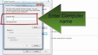 how to change computer name in windows 7