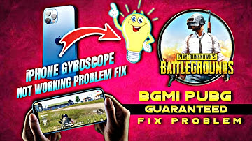iphone gyroscope not working in bgmi/ pubg | Gyroscope Not Working Problem Solved, fix gyroscope
