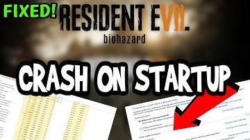 How To Fix Resident Evil 7 Crashes! (100% FIX)