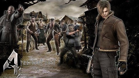 Resident Evil 4 (PCSX2 60fps) - The Mercenaries - Leon (Village) 5 STARS