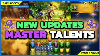 🌠Coming Next!! 🛡️ New Master Talents/Class Trials in Beta V67 - Empires & Puzzles |Sneak Peek|