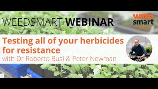 Testing all of your herbicides for resistance with Dr Roberto Busi