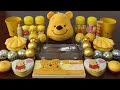 Mixing”Pooh bear” Eyeshadow and Makeup,parts,glitter Into Slime!Satisfying Slime Video!★ASMR★