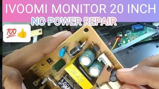 Monitor repair no power ! ivoomi monitor no power repair#viralvideo #viralvideos #viral_video #utube