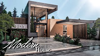 Modern House | Bloxburg | (welcome to bloxburg) Speed Build | TOCA blox