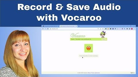 Record & Save Audio with Vocaroo