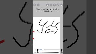 How to use Pixel Art Brush in ibisPaint #ibispaintx #art #shorts