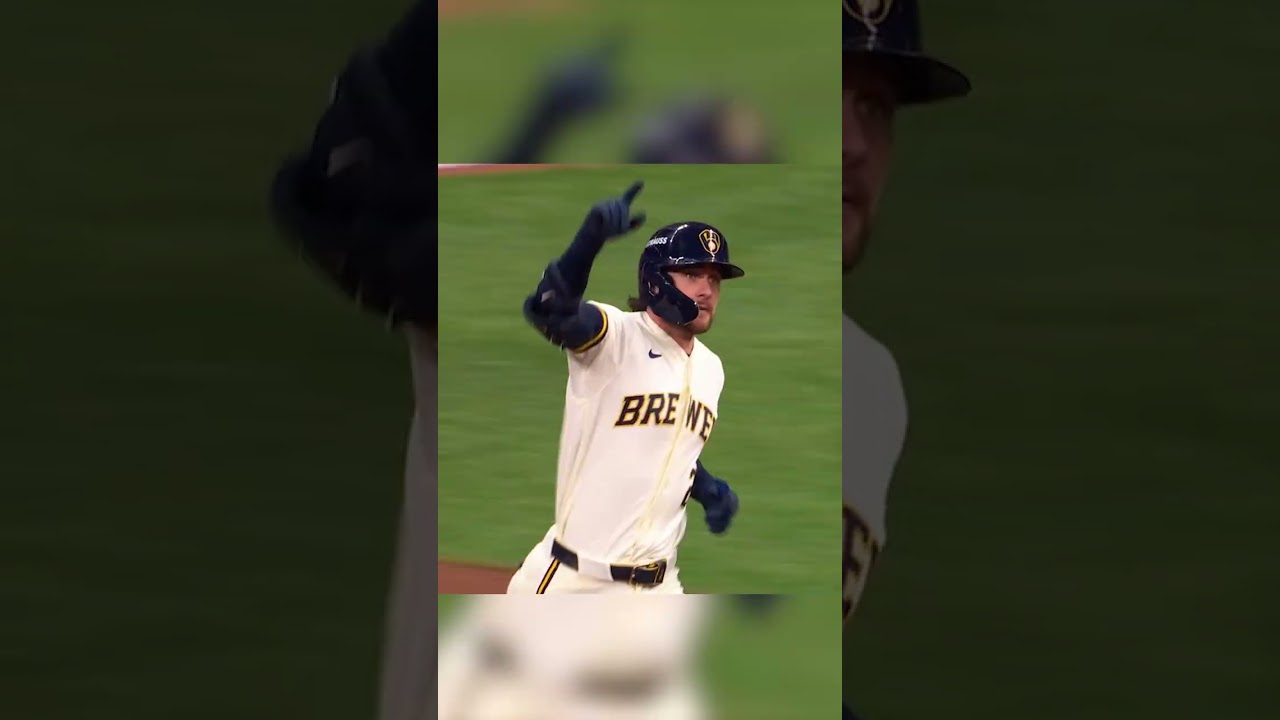 Brice Turang ties it up with a solo blast in Game 1!