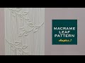 [Eng Sub]Macrame leaf pattern - chapter.1 마크라메 나뭇잎패턴 만들기