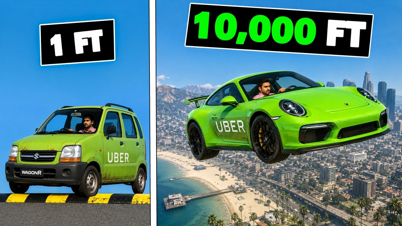 Every Time I Crash, My UBER Jumps Higher in GTA 5