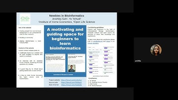 Newbies in Bioinformatics: A motivating and... - Anshika Sah - BOSC - Poster - ISMB/ECCB 2021
