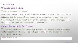 Understanding Cosine Similarity Distance Calculation Between a Vector and a Matrix in Python
