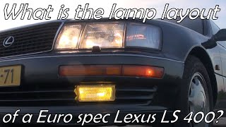 Lexus LS400 Front and taillight arrangement