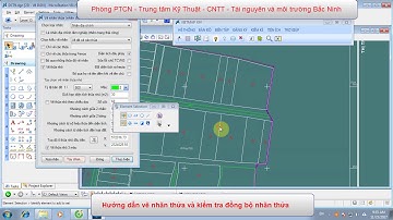 Hướng dẫn vẽ bảng thửa đất chỉnh lý dùng Vietmap