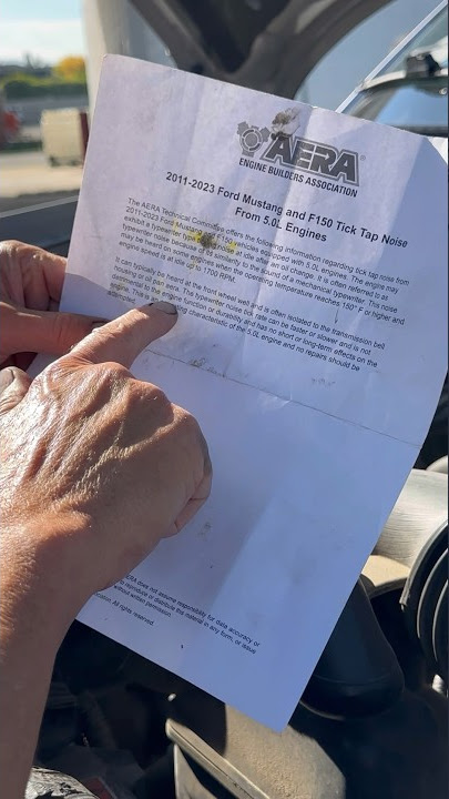 Ford 5.0L V8 typewriter noise explained #carrepair #mechanic #ford