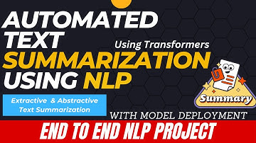 Automated Text Summarization Using NLP | End To End NLP Project | Using Transformers
