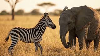 You Won’t Believe This Zebra and Elephant Friendship!