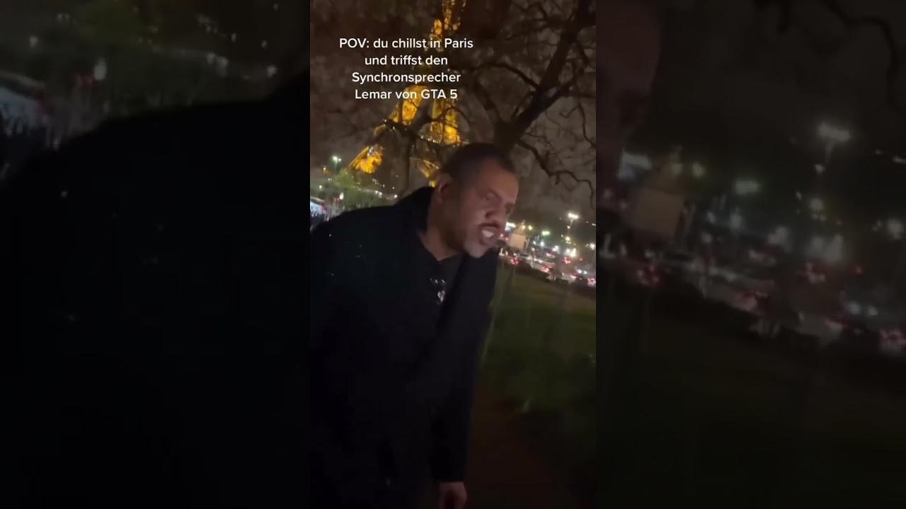 Lamar Davis voice actor in Paris.